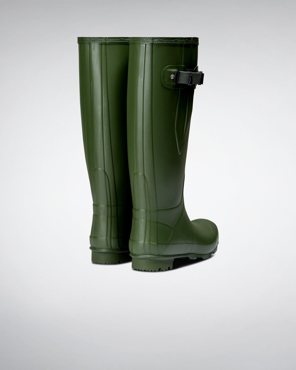 Womens Hunter Wide Fit Rain Boots Green - Norris Field - 0574982-QS